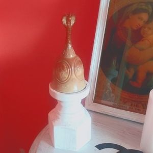 Beautiful 1976 Bicentennial Fenton Carmel Slag George Washington Bell